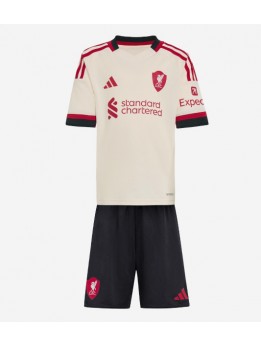 Billige Liverpool Bortedraktsett Barn 2025-26 Kortermet (+ Korte bukser)